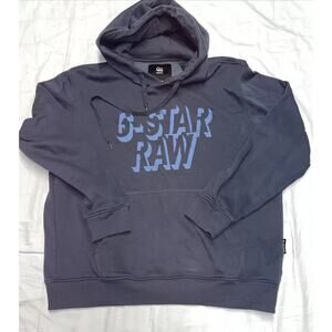 Raw G-star Raw Hoodie Pullover Men’s Size XXL Color Gray Long Sleeve